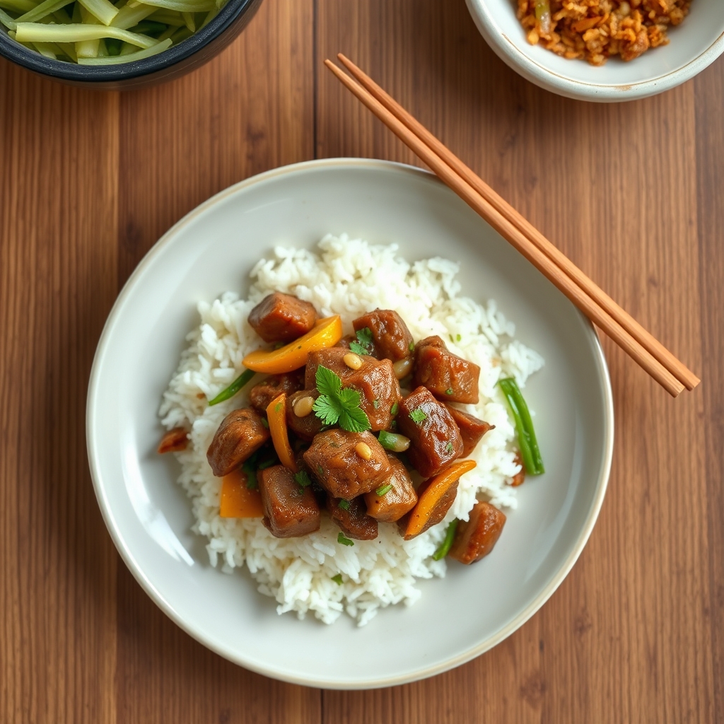 Bœuf sauté à la citronnelle