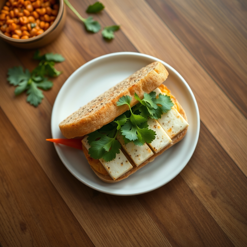 Bánh mì au tofu et daïkon