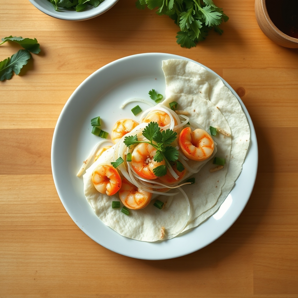 Bánh xèo croustillant aux crevettes et haricots mungo