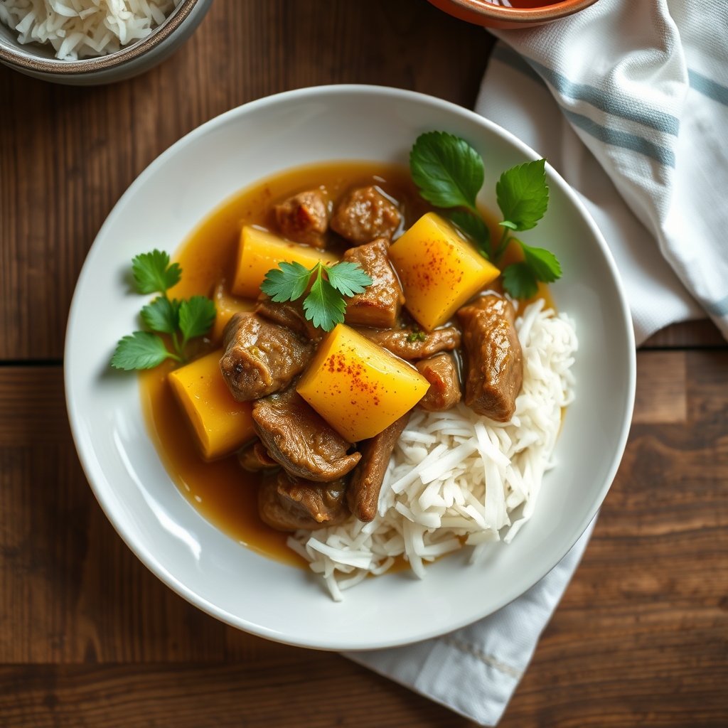 Bò kho au bœuf mijoté et pommes de terre