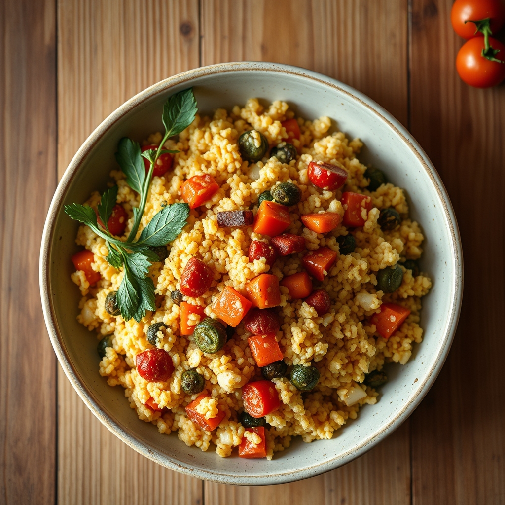 Bol de couscous aux légumes