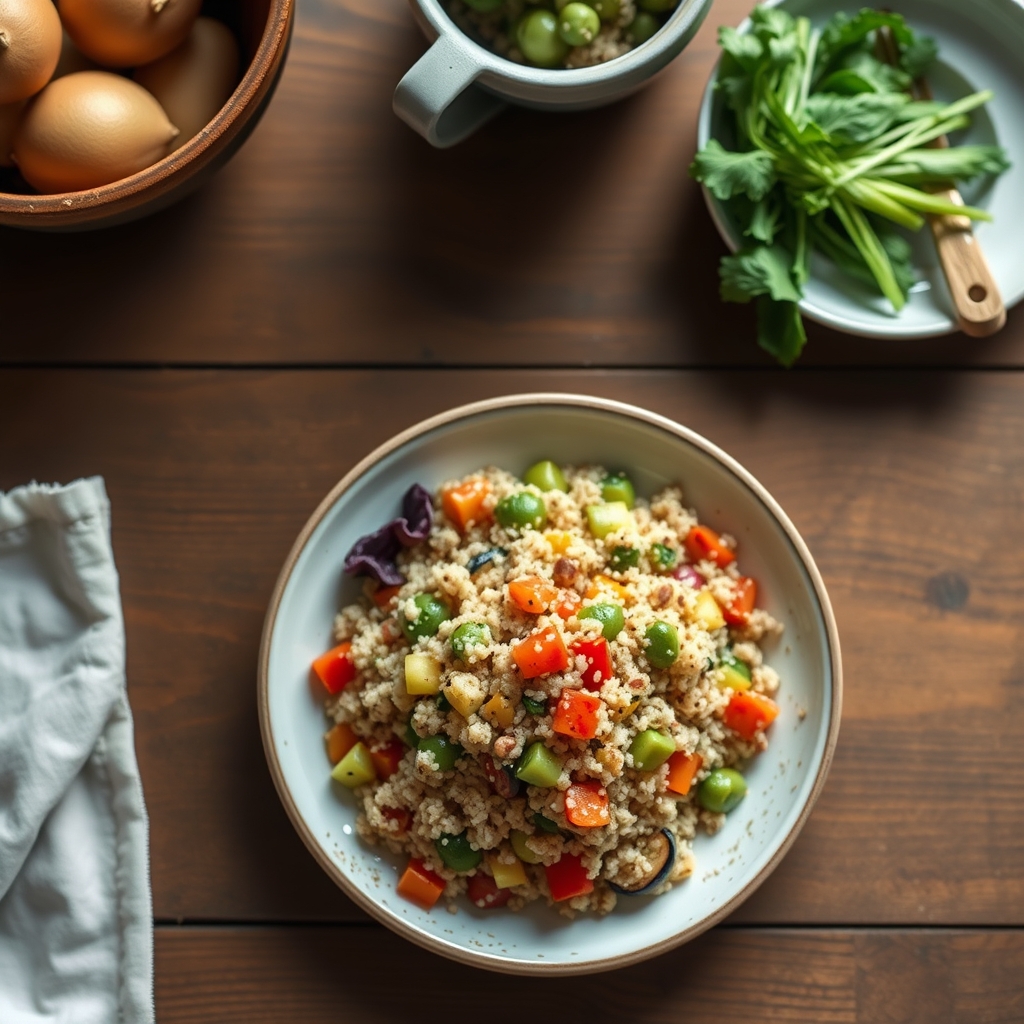 Bol de quinoa aux légumes