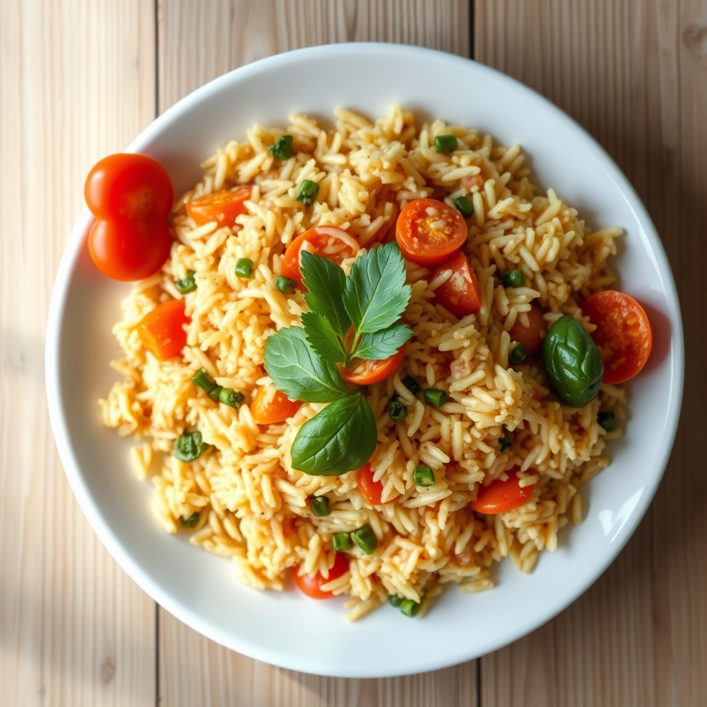 Bol de riz et de légumes italiens