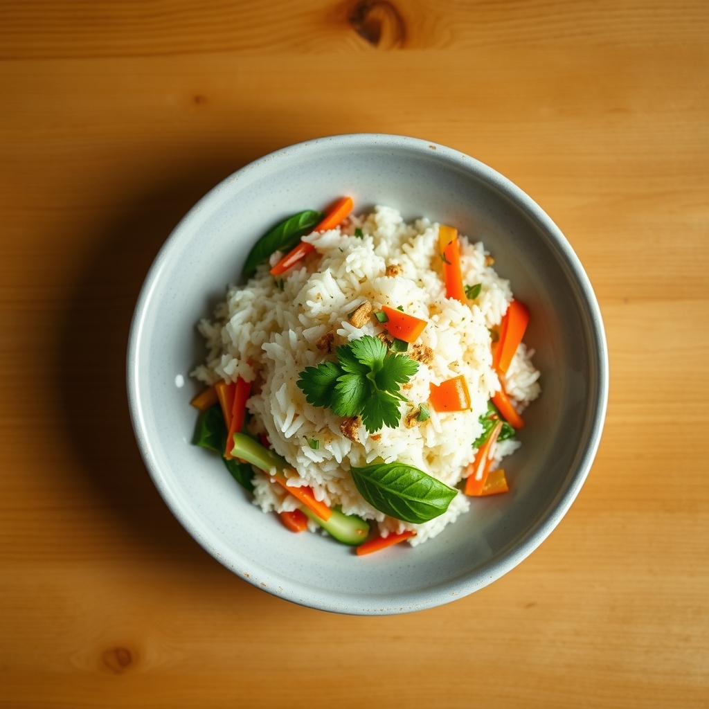Bol de riz et de légumes thaïs