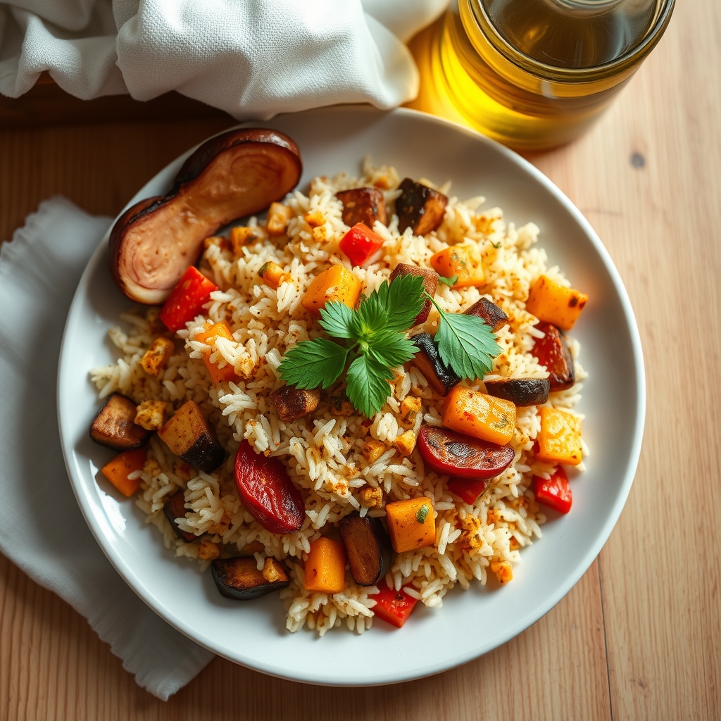 Bol de riz libanais aux légumes
