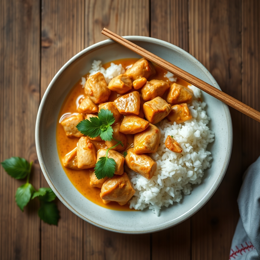 Bol de riz thaï au poulet