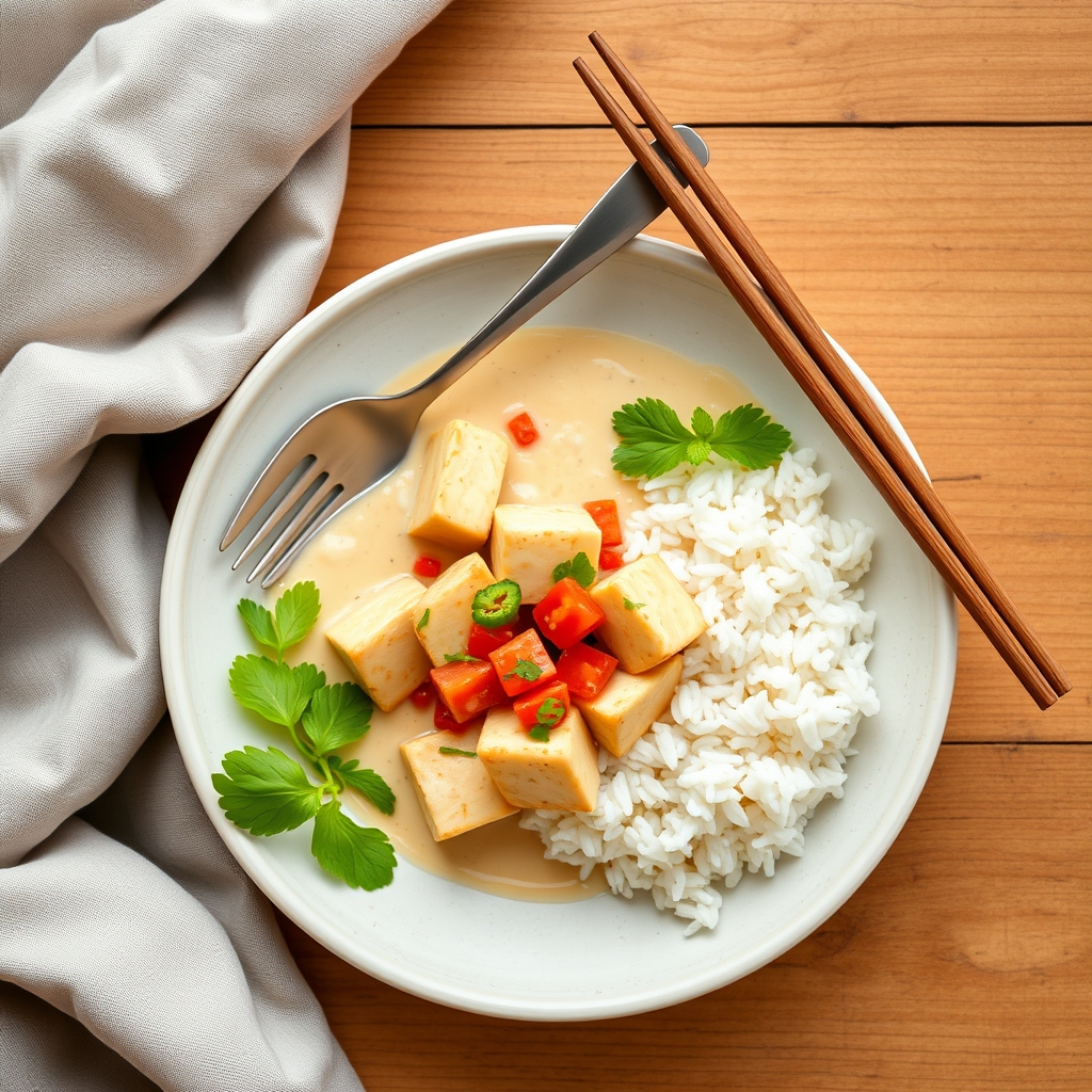 Bol de riz thaï au tofu