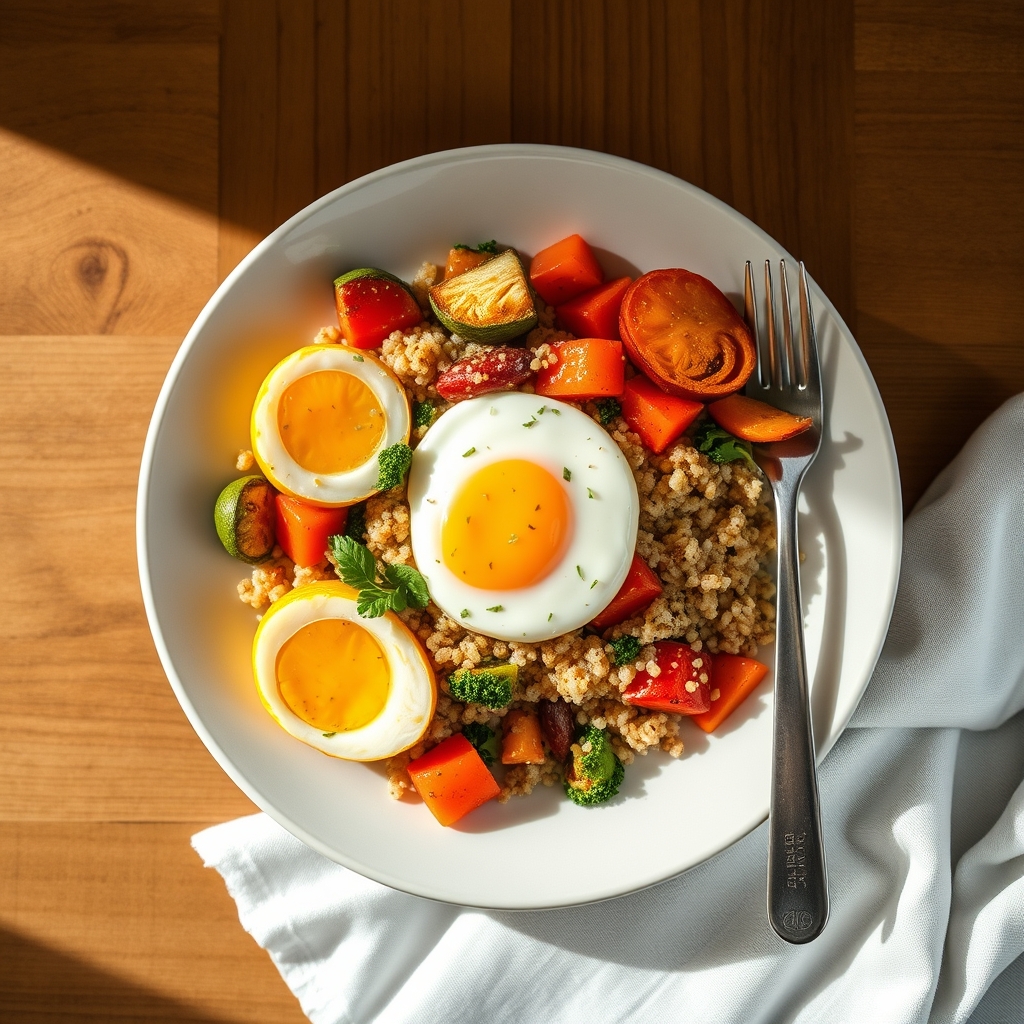Bollito de desayuno con quinoa