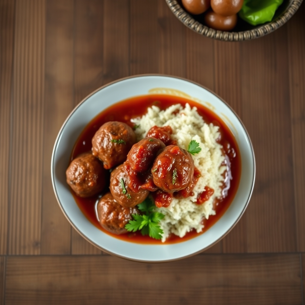 Boulettes de boeuf à la sauce tomate créole