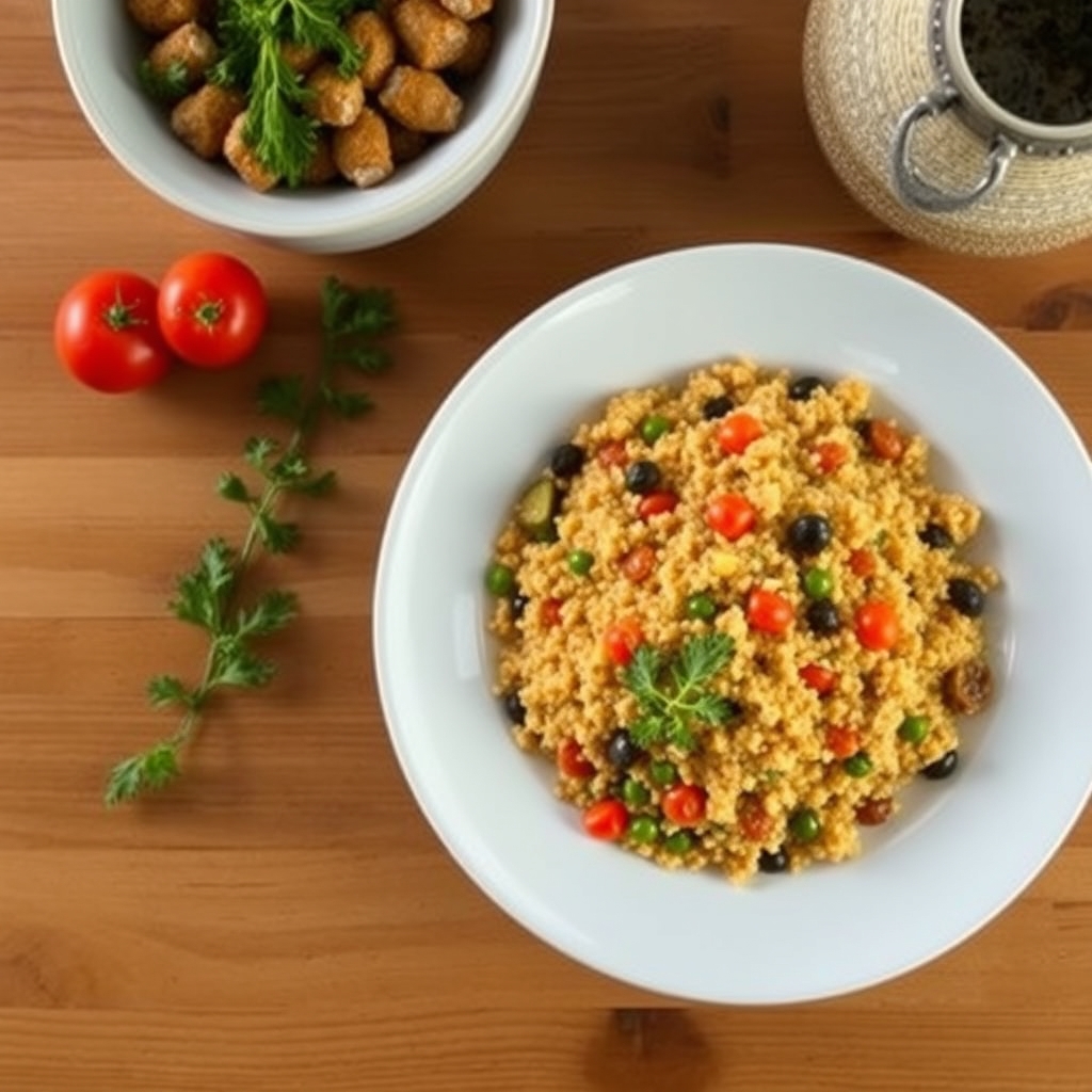 Couscous aux légumes et aux épices