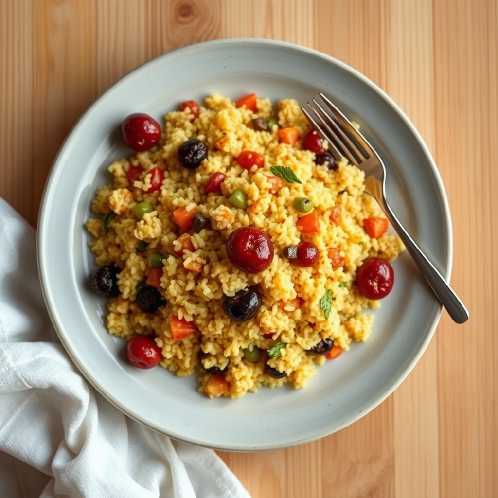 Couscous aux légumes et aux fruits secs