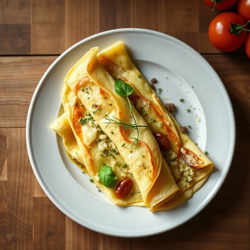 Crêpes italiennes aux herbes