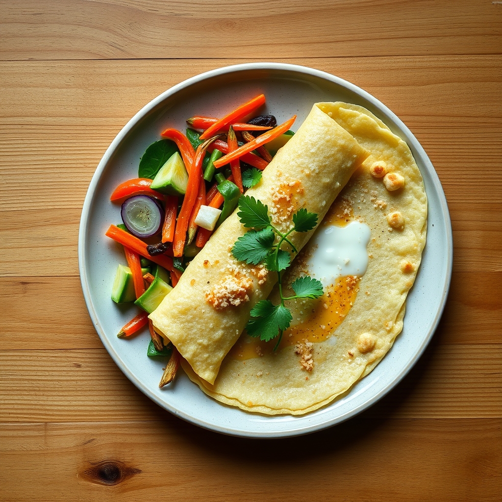 Crêpes thaïes aux légumes