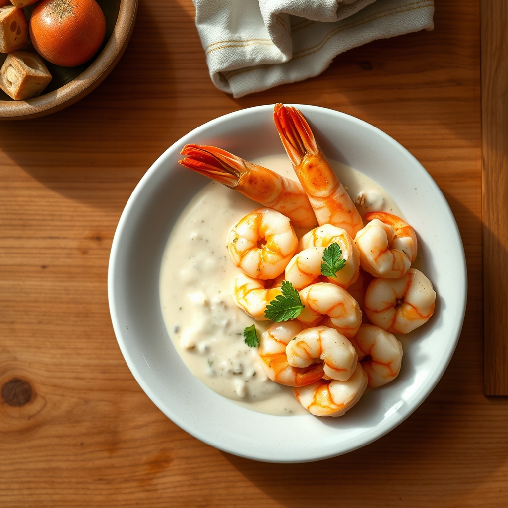 Crevettes au coco
