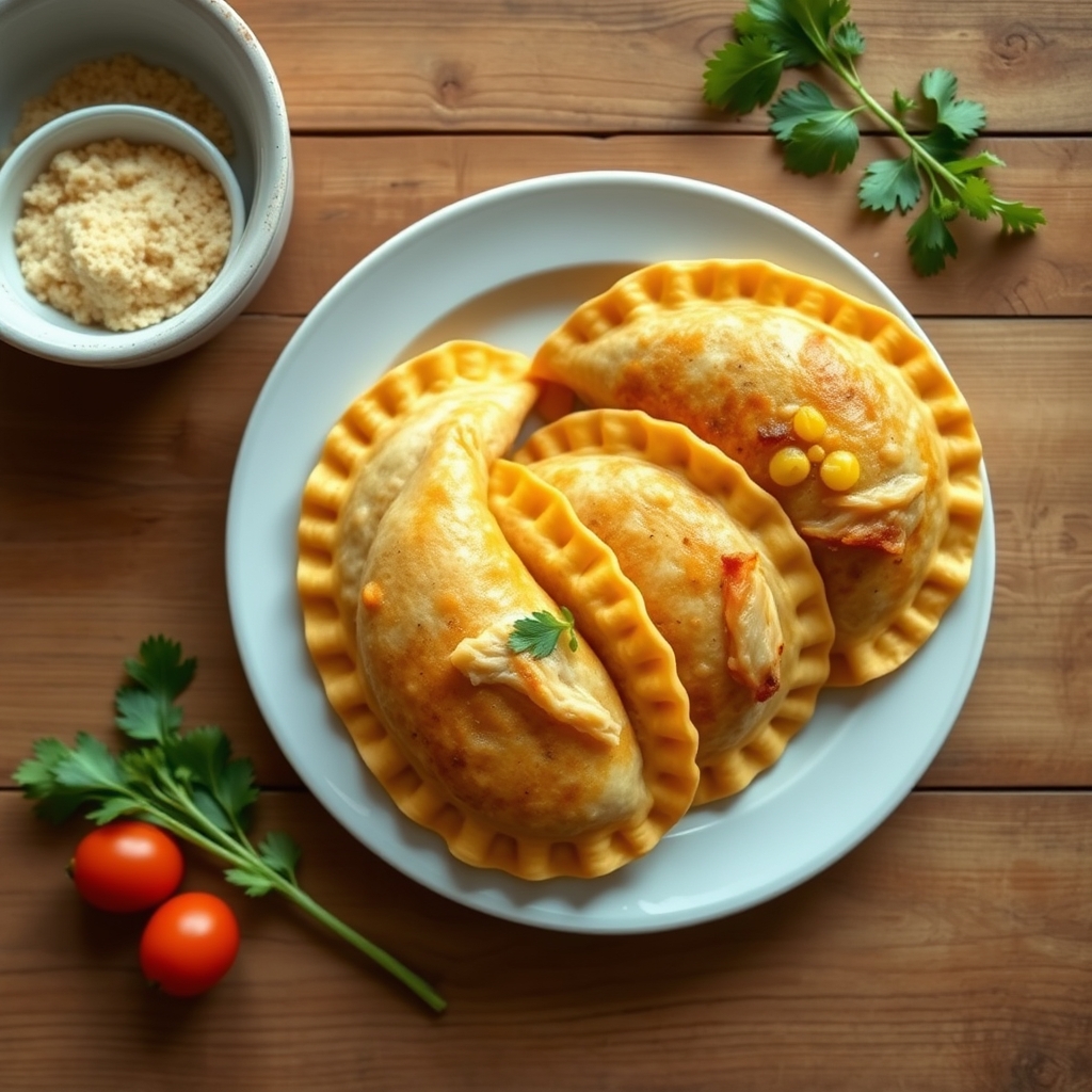 Empanadas au poulet et maïs