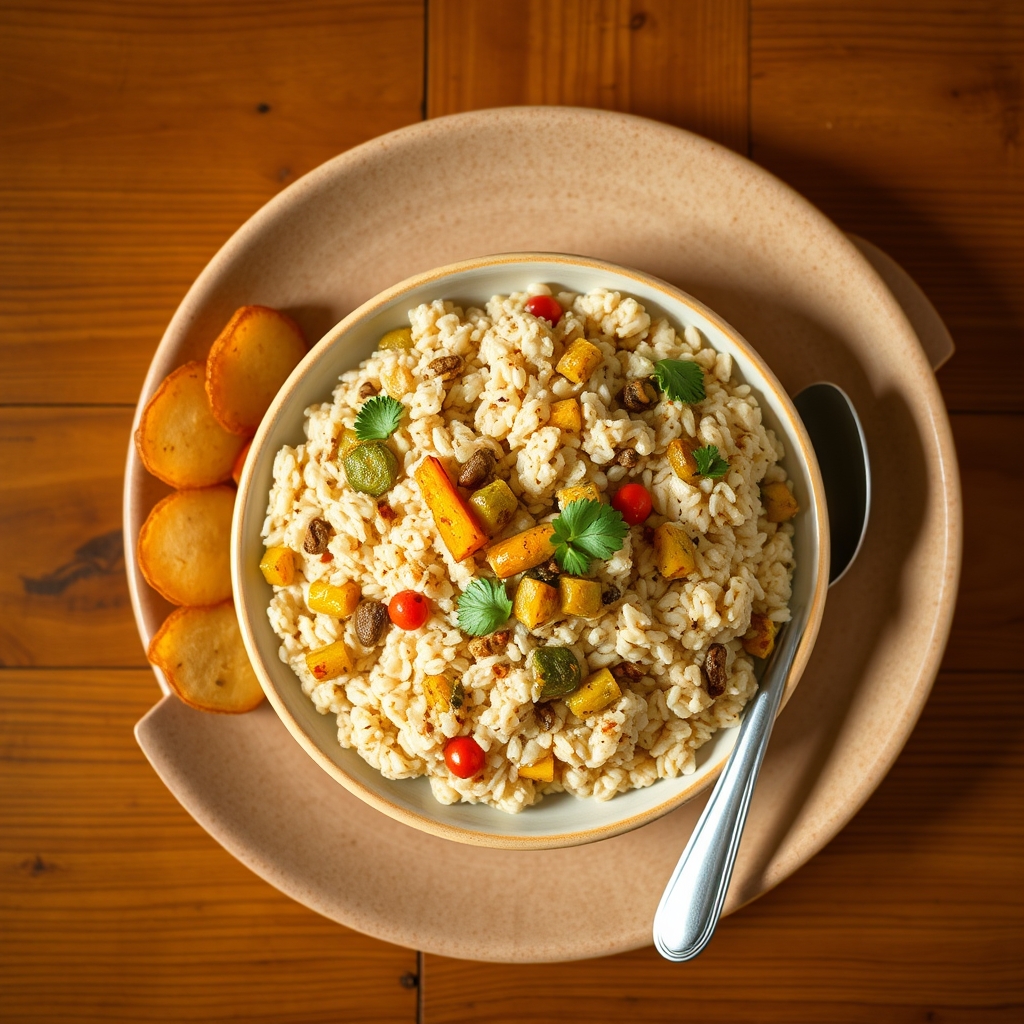 Gruau aux légumes et épices