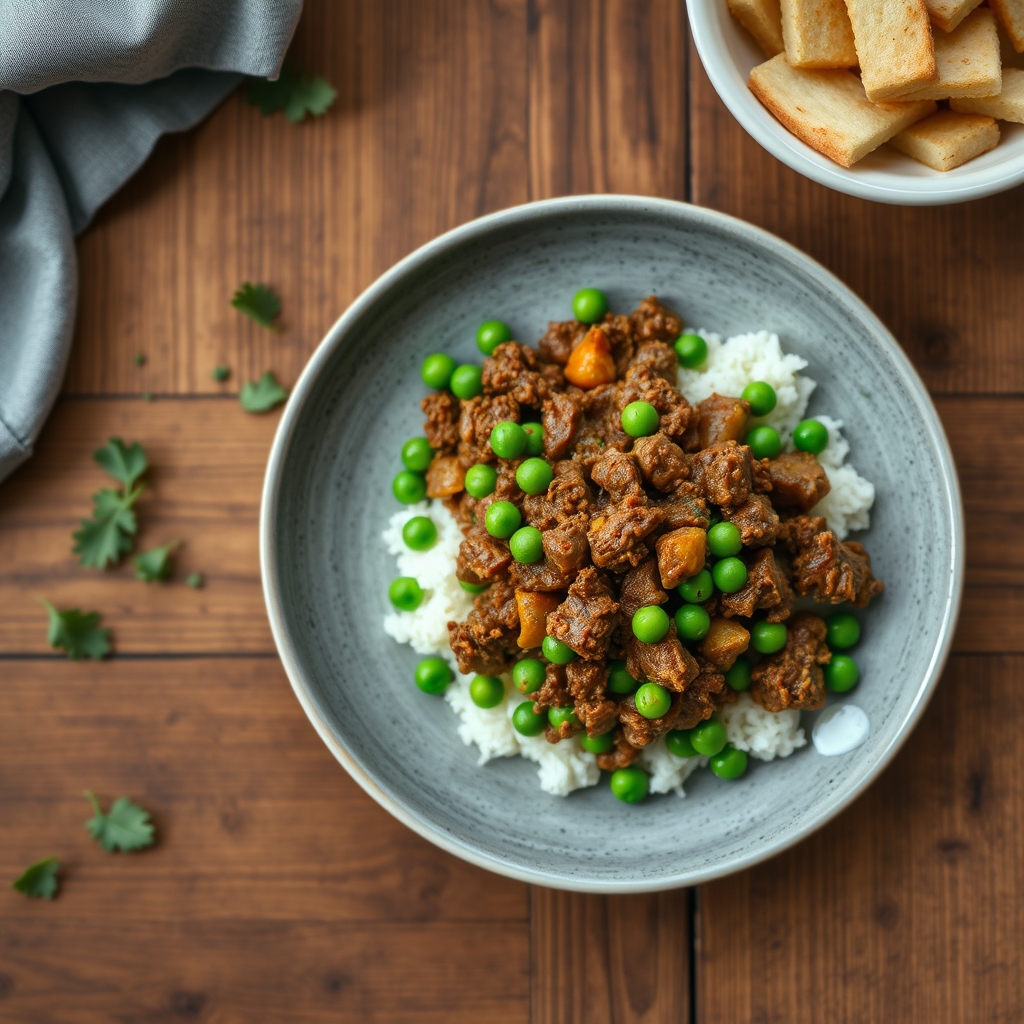 Keema aux petits pois