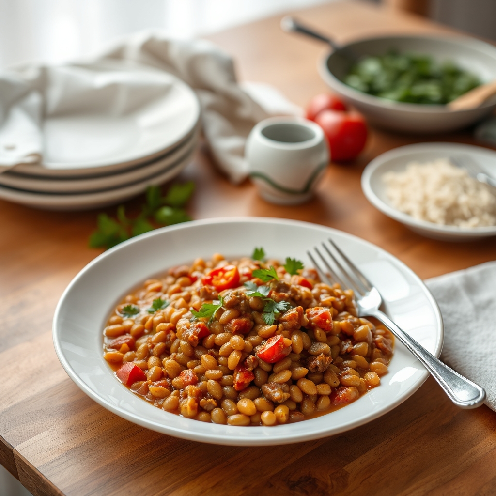 Lentilles libanaises aux épices