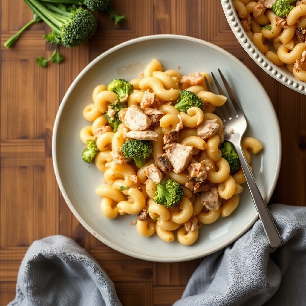 Macaroni à la dinde et au brocoli