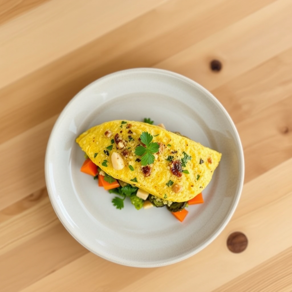 Omelette au quinoa