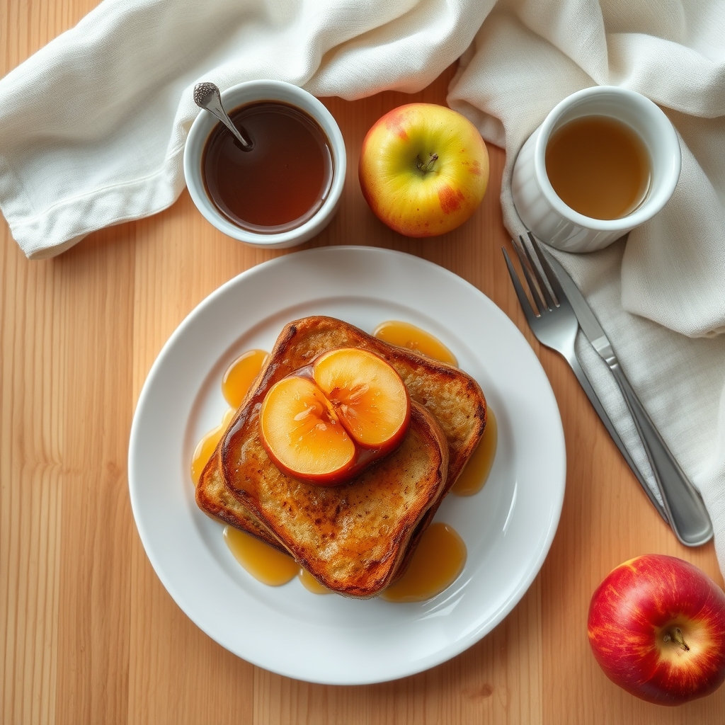 Pain doré aux pommes