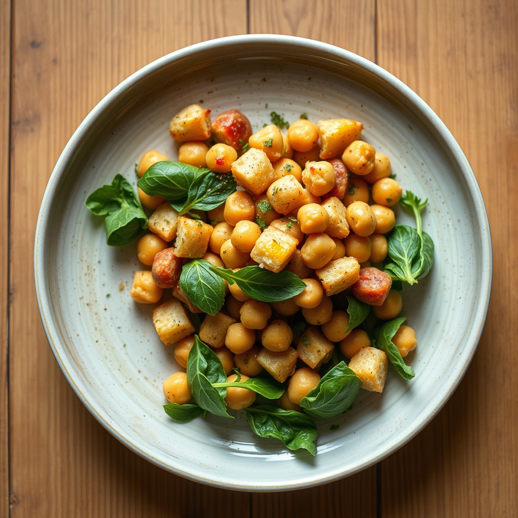 Panzanella aux pois chiches