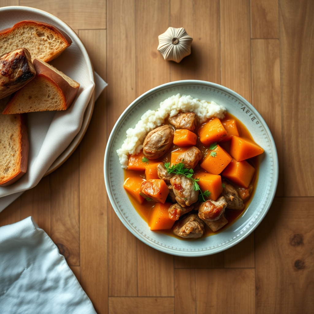 Pepián de dinde et patate douce