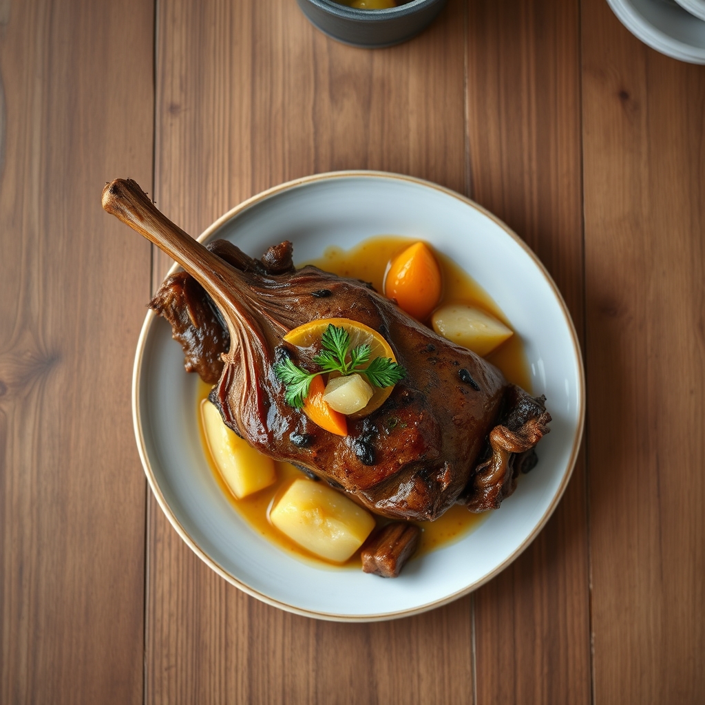 Pernil au Four avec Sauce aux Noix de Coco
