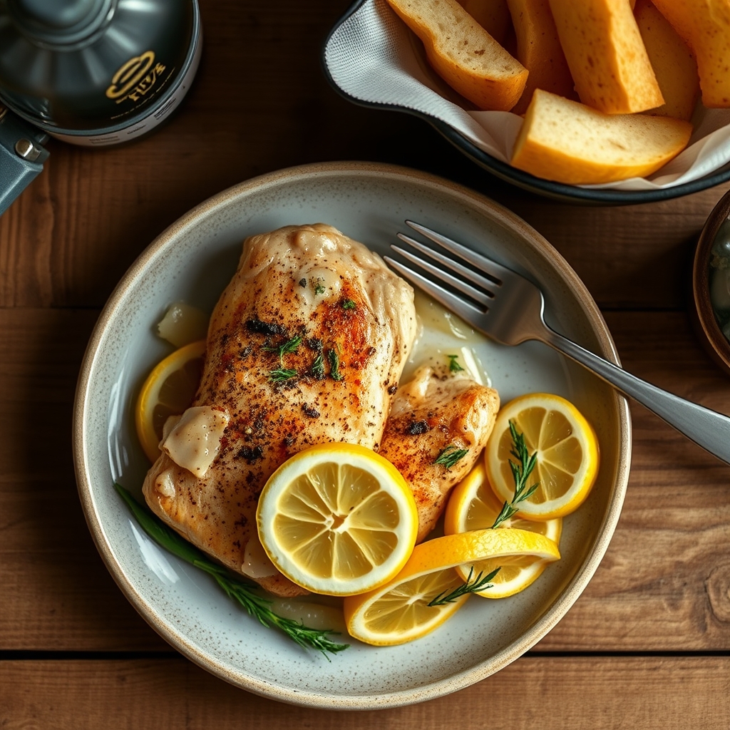 Poulet au citron et aux épices