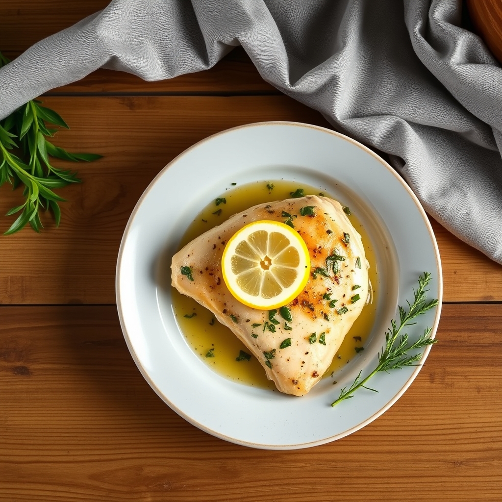 Poulet au citron et aux herbes