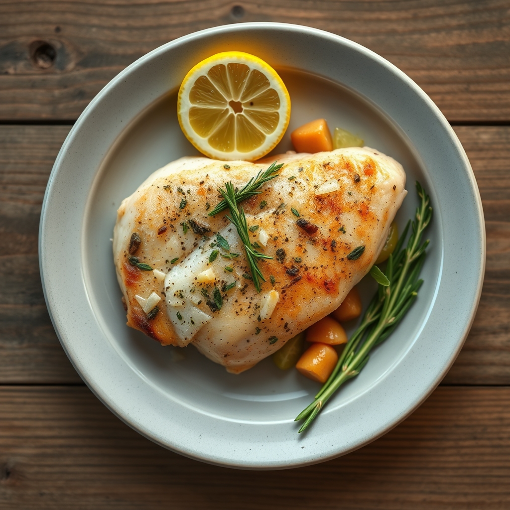 Poulet au citron et aux herbes