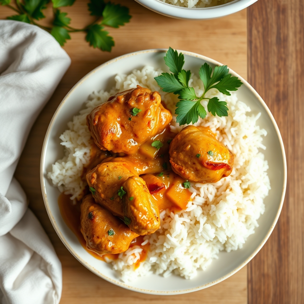 Poulet au coco et aux épices
