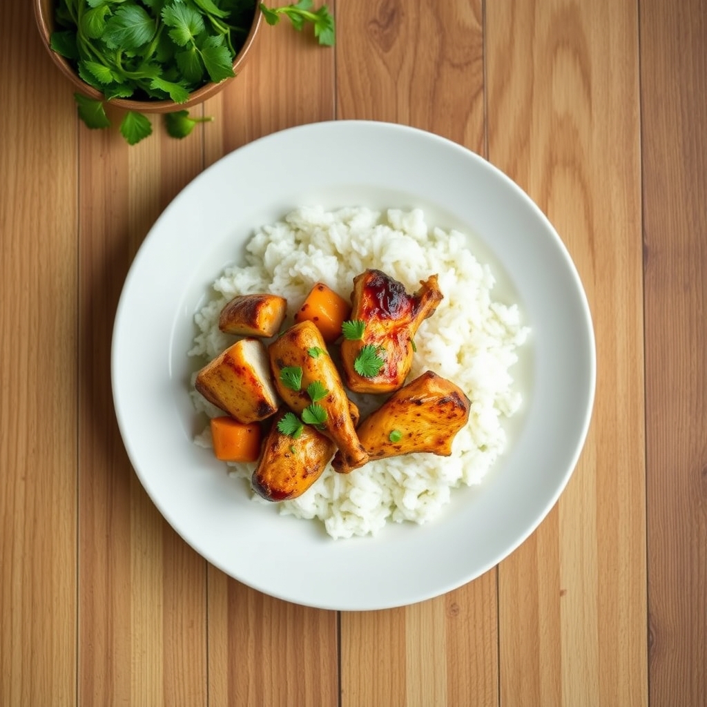 Poulet grillé au lait de coco thaï