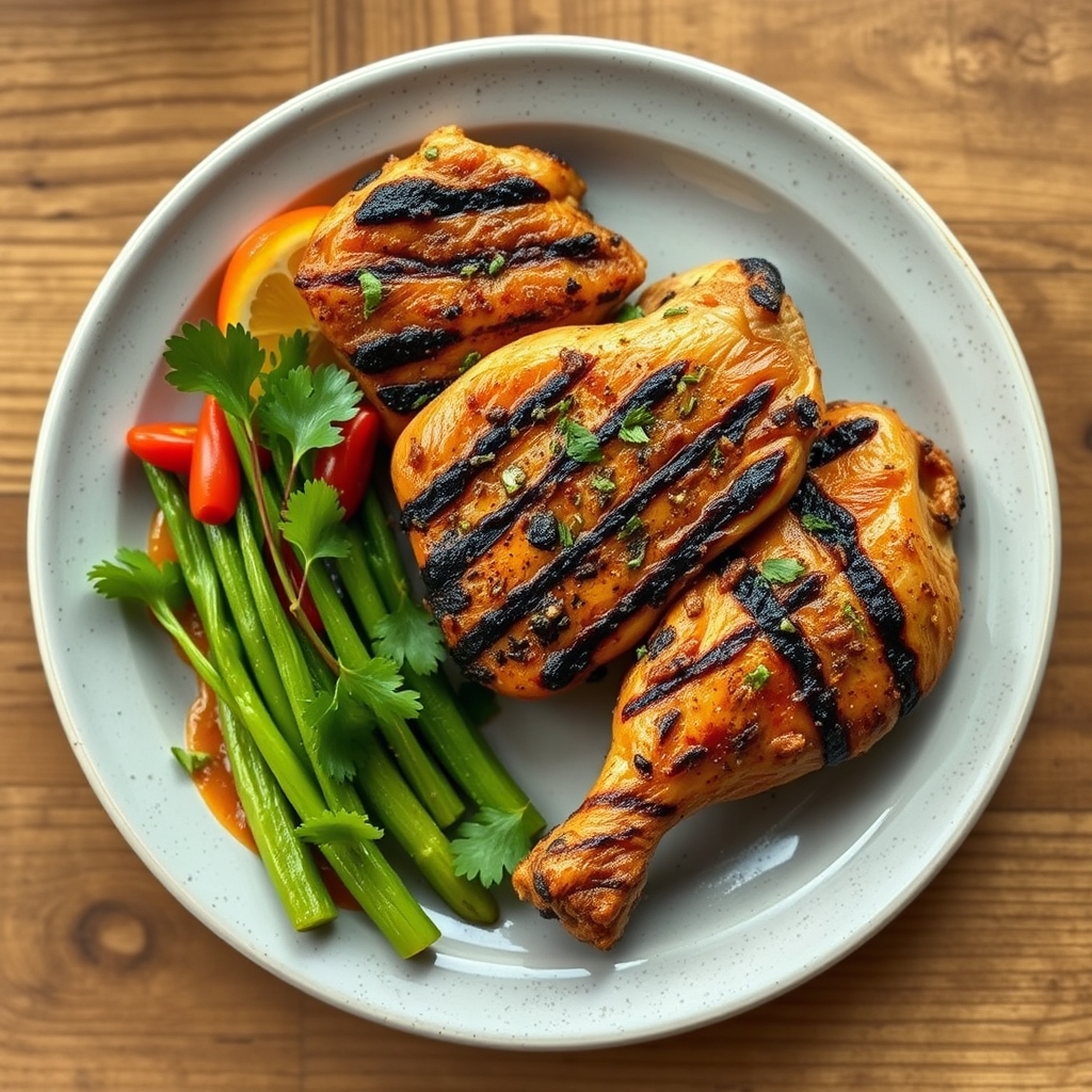 Poulet grillé aux épices libanaises