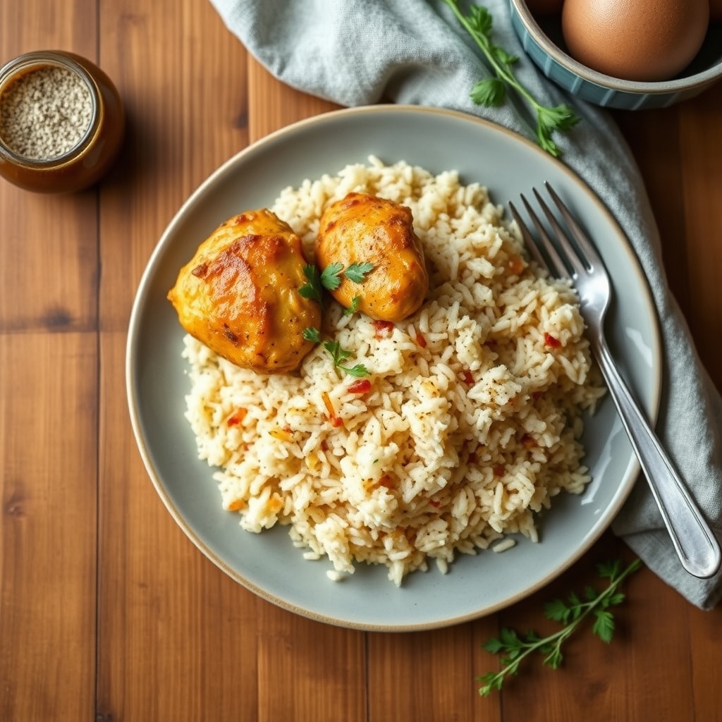Poulet libanais au riz