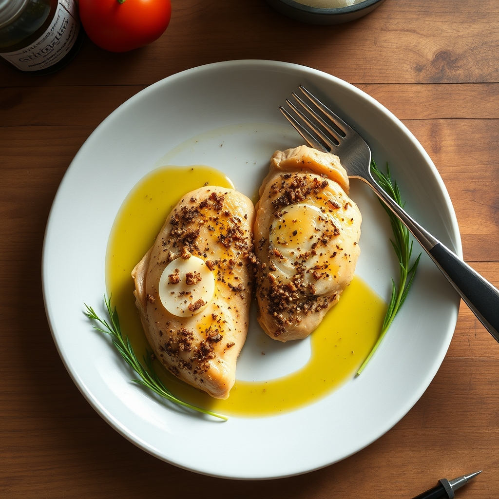 Poulet libanais au zaatar