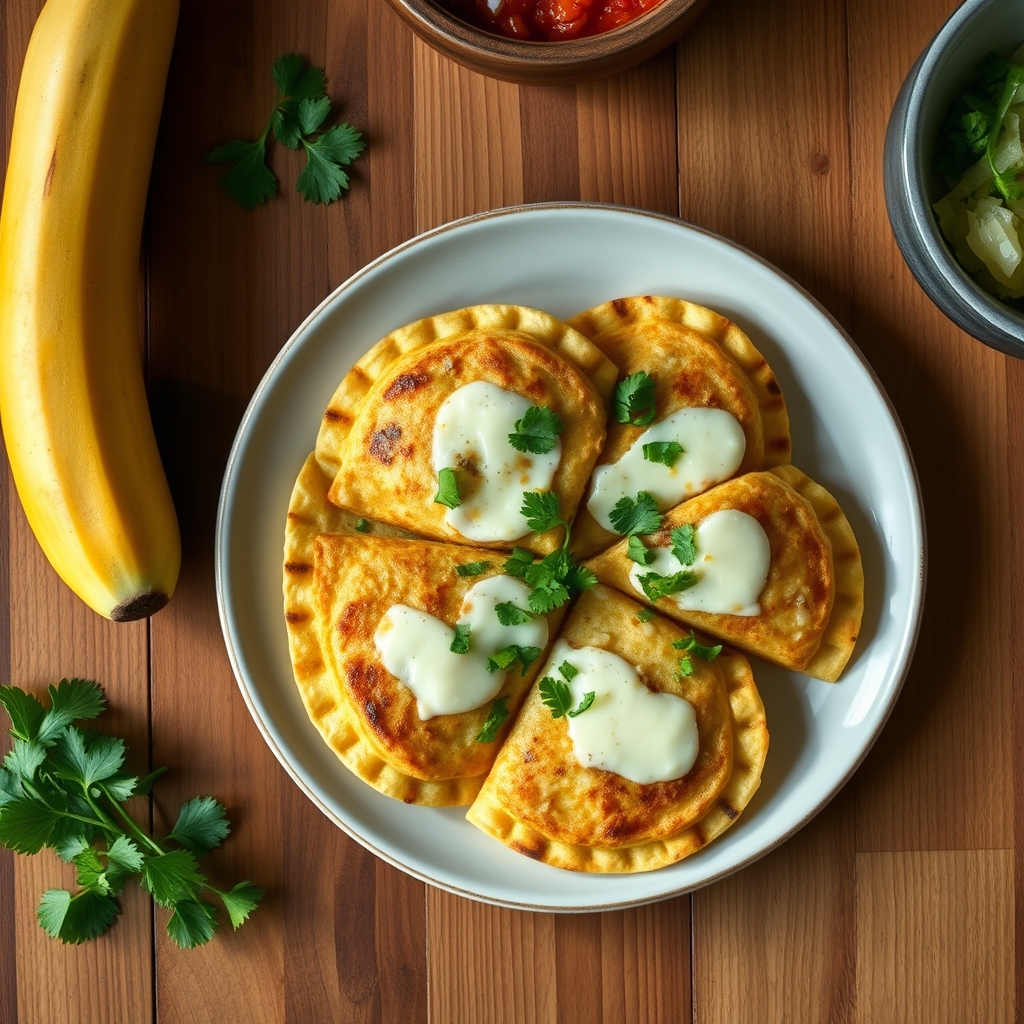Pupusas de fromage et de courgette