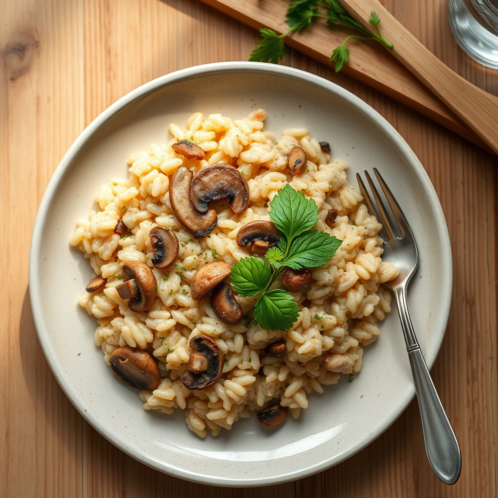 Risotto aux champignons