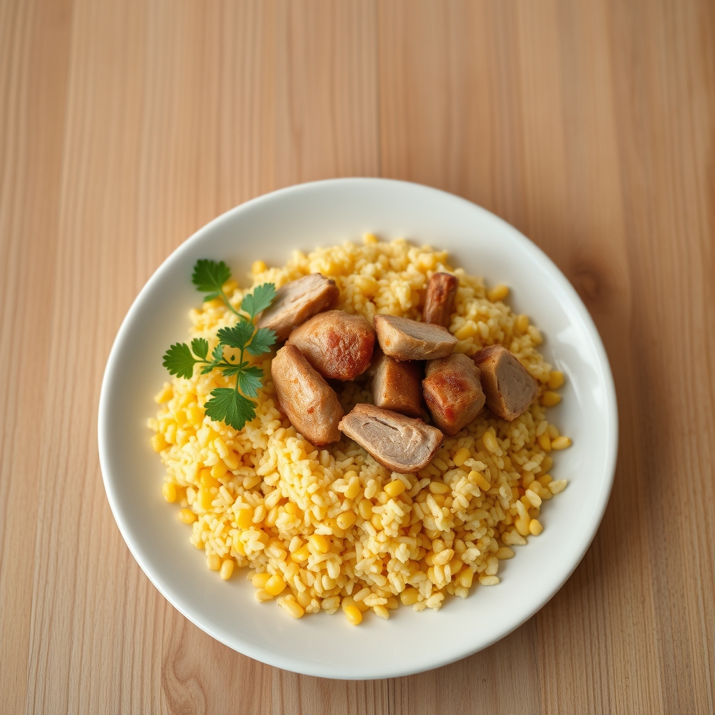 Riz à la dinde et maïs