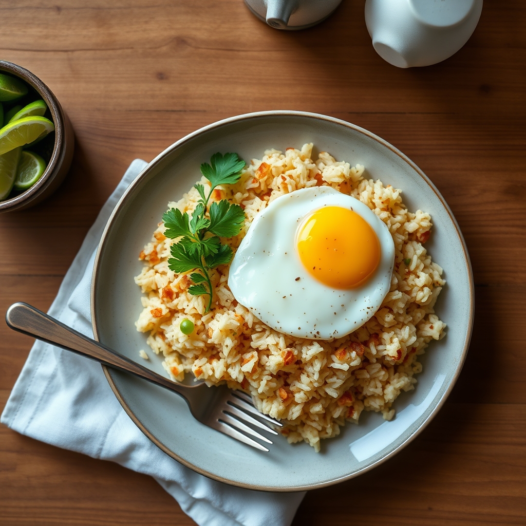 Riz collé aux œufs