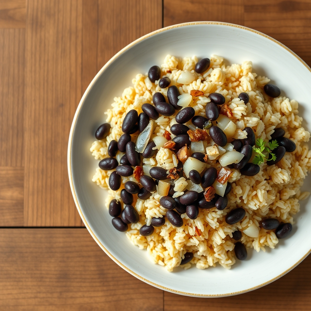 Riz et Haricots Noirs