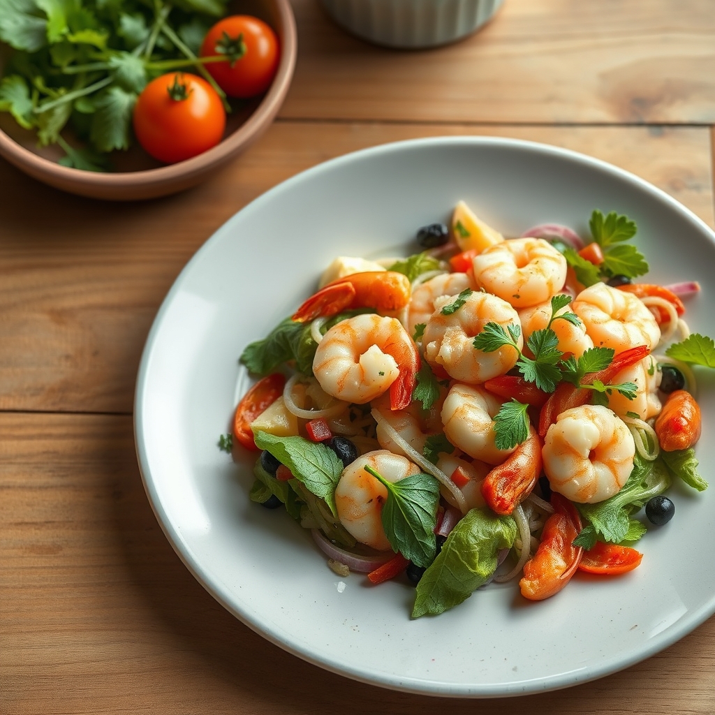 Salade de crevettes