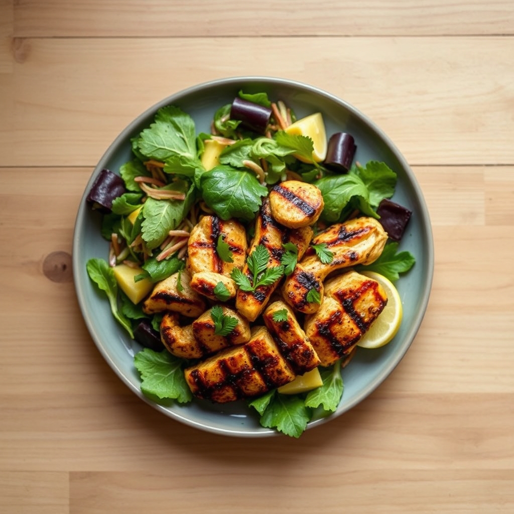 Salade de poulet grillé à la créole