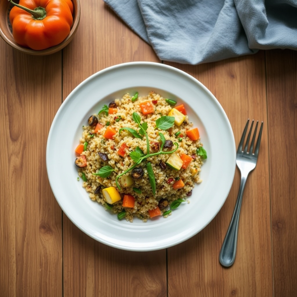 Salade de quinoa aux légumes