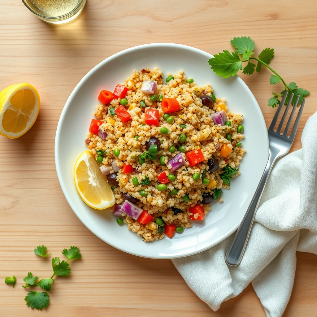 Salade de quinoa et de légumes