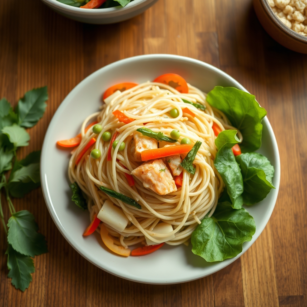 Salade de vermicelles thaïe