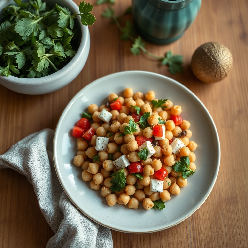 Salade grecque aux pois chiches