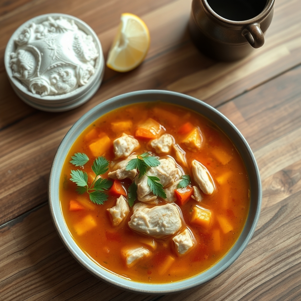 Sancocho de poulet léger