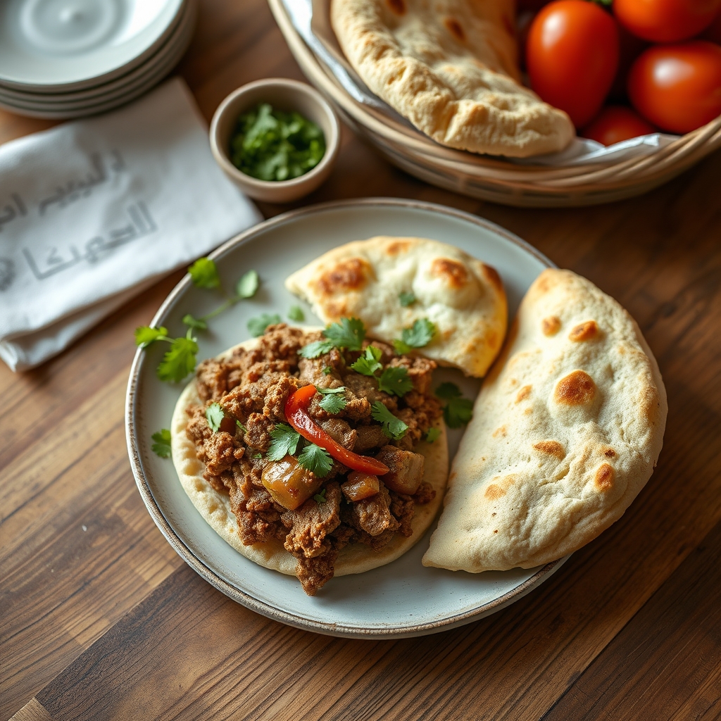 Sandwich de Kafta Libanais