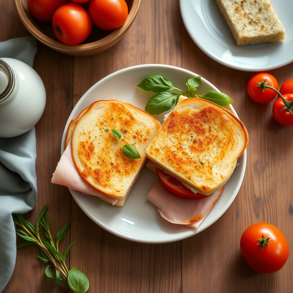 Sandwichs italiens au jambon et fromage